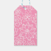 Een Baby is Brouwen Flower Roos Tea Baby shower Cadeaulabel (Achterkant)