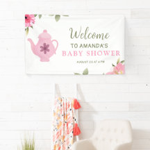 Een Baby is Brouwen Flower Roos Tea Baby shower