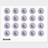 Een Baby is Brouwen Herfst Baby shower Dank u Ronde Sticker (Vel)