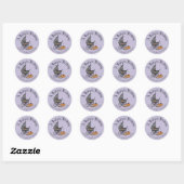 Een Baby is Brouwen Herfst Baby shower ten gunste  Ronde Sticker (Vel)