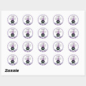 Een Baby is Brouwen Oktober Halloween Baby Ronde Sticker (Vel)