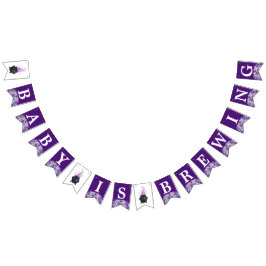 Een Baby is Brouwen Oktober Halloween Baby Vlaggetjes