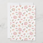 Een Baby is brouwen Tea Party Douche Uitnodigen Kaart (Achterkant)