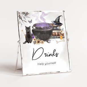 Een Baby is Brouwende Heksen Drankjes Bord Poster