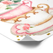 Een Baby is de nachtklep van de Tea Party Poster (Hoek)