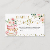 Een Baby is de Ta Party Diaper Raffle Enclosur Informatiekaartje (Voorkant)