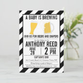 Een Baby is de Uitnodiging van de Kleur en van de  (Staand voorkant)