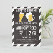 Een Baby is de Uitnodiging van de Kleur en van de (Staand voorkant)