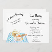 Een Baby is de Uitnodiging van de Partij van de Te (Voorkant / Achterkant)