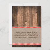 Een Baby is de Uitnodiging van het Baby shower van (Achterkant)