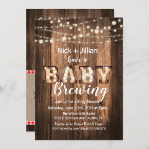 Een Baby is de Uitnodiging van het Baby shower van