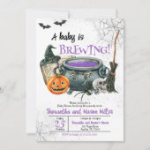 Een Baby is de Uitnodiging van het Baby shower van (Voorkant)