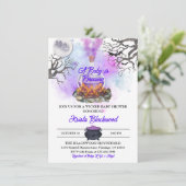 Een Baby is de Uitnodiging van het Baby shower van (Staand voorkant)