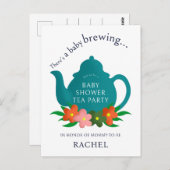 Een Baby is de Uitnodiging van het Baby shower van (Voorkant / Achterkant)