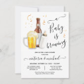 Een Baby is de Uitnodiging van het Baby shower van (Voorkant)