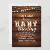 Een Baby is de Uitnodiging van het Baby shower van (Voorkant)