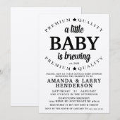 Een Baby is de Uitnodiging van het Baby shower van (Voorkant / Achterkant)