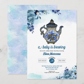 Een Baby is de Uitnodiging van het Baby shower van
