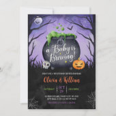 Een Baby is de Uitnodiging van het Baby shower van (Voorkant)