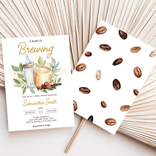 Een Baby is de Uitnodiging van het Baby shower van