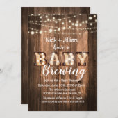 Een Baby is de Uitnodiging van het Baby shower van (Voorkant / Achterkant)