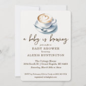Een Baby is de Uitnodiging van het Baby shower van (Voorkant)