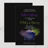 Een Baby is de Uitnodiging van het Witchy Baby sho (Voorkant / Achterkant)