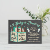 Een Baby is een baby-breiende uitzending Kaart (Staand voorkant)