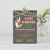 Een Baby is een baby-breiende uitzending Kaart (Staand voorkant)