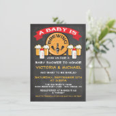 Een Baby is een baby-breiende uitzending Kaart (Staand voorkant)