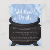 Een Baby is een Baby shower van de heek. Informatiekaartje (Voorkant)