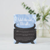 Een Baby is een Baby shower van de heek. Informatiekaartje (Staand voorkant)