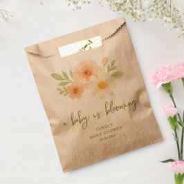 Een Baby is een bloeiend Baby shower Bedankzakje