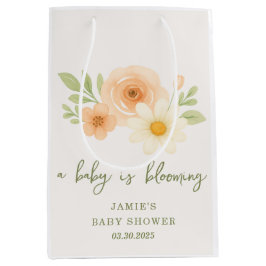 Een Baby is een bloeiend Baby shower Medium Cadeauzakje