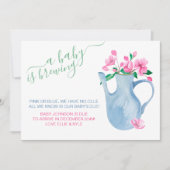 Een Baby is een ‘ Breedroze’ of ‘ Blue Poem’ Zwang Aankondiging (Voorkant)