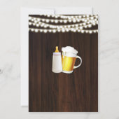 Een Baby is een brouwuitnodiging Kaart (Achterkant)