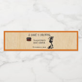 Een Baby is een heks-halloween-douwer Waterfles Etiket (Enkel label)