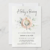Een baby is een middagthee-baby shower.