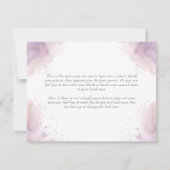 Een Baby is een roze halloween Baby shower Bedankkaart (Achterkant)