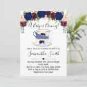 Een Baby is een uitnodiging voor de douche van de  (Staand voorkant)