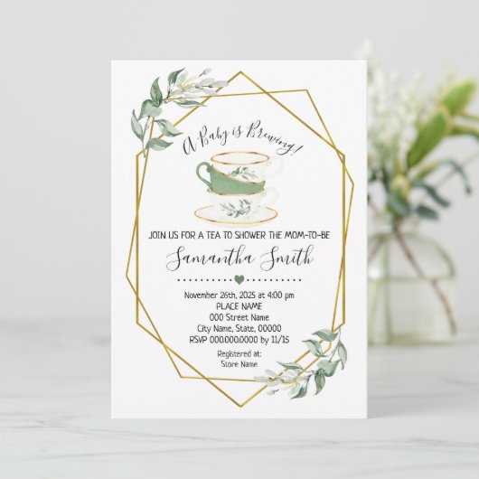 Een Baby is een uitnodiging voor de groene douche  (Staand voorkant)