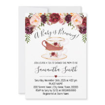 Een Baby is een uitnodiging voor een theeddouche.