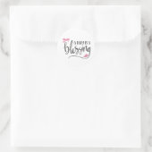 Een Baby is een zegen, meisjes Ronde Sticker (Tas)