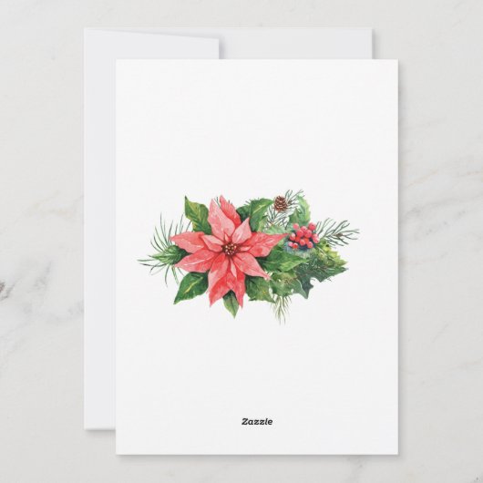 Een Baby is het Baby shower kerstthee brouwen Feestdagenkaart (Achterkant)