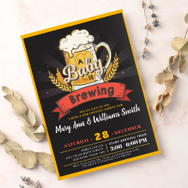 Een baby is het baby shower van bierparen brouwen kaart