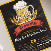 Een baby is het baby shower van bierparen brouwen kaart