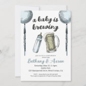 Een Baby is het Baby shower van Breedparken Uitnod Kaart (Voorkant)