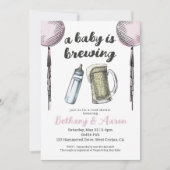 Een Baby is het Baby shower van Breedparken Uitnod Kaart (Voorkant)