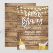 Een Baby is het Baby shower van de bijtende Barn Kaart (Voorkant / Achterkant)