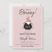 Een Baby is het Baby shower van de borstkas Kaart (Voorkant)